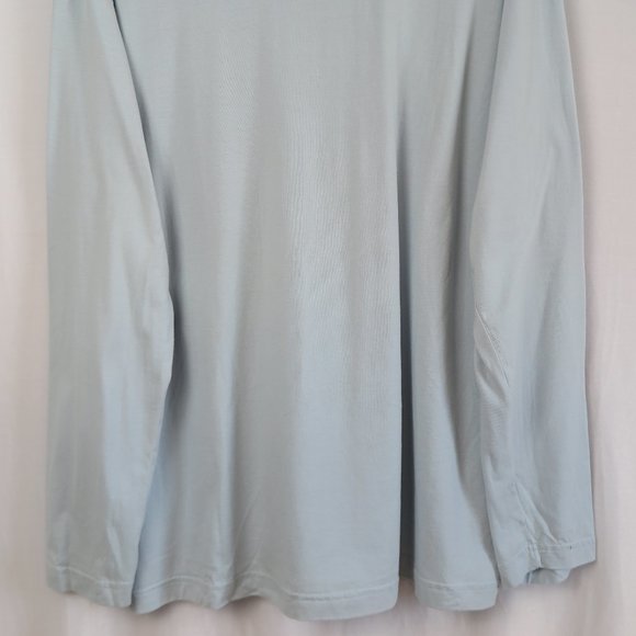 NWT PRINGLE Unisex Sky Blue Argyle Long Sleeve Cotton Top Size XXL - Picture 7 of 10